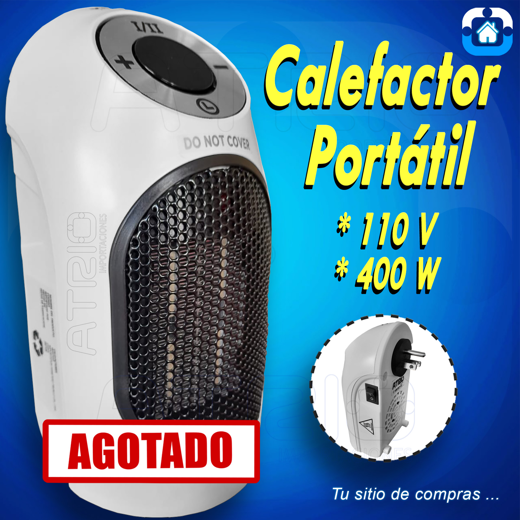 CALEFACTOR PORTATIL BLANCO