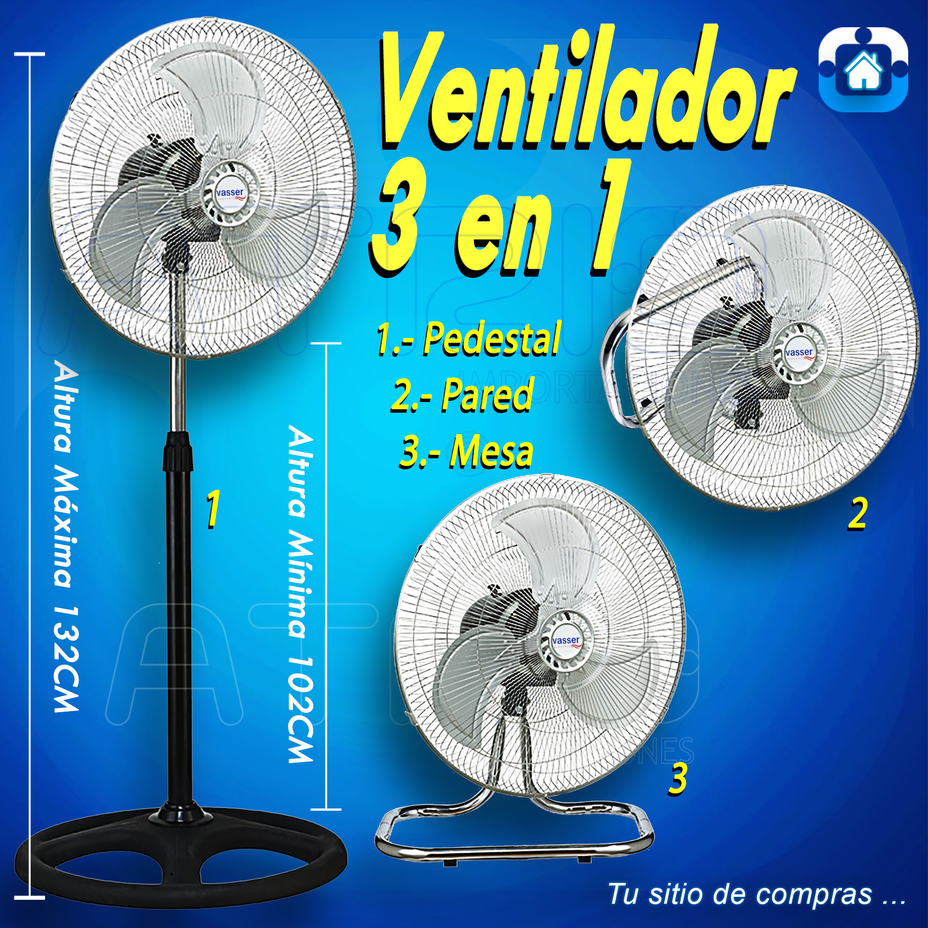 VENTILADOR VASSER ML