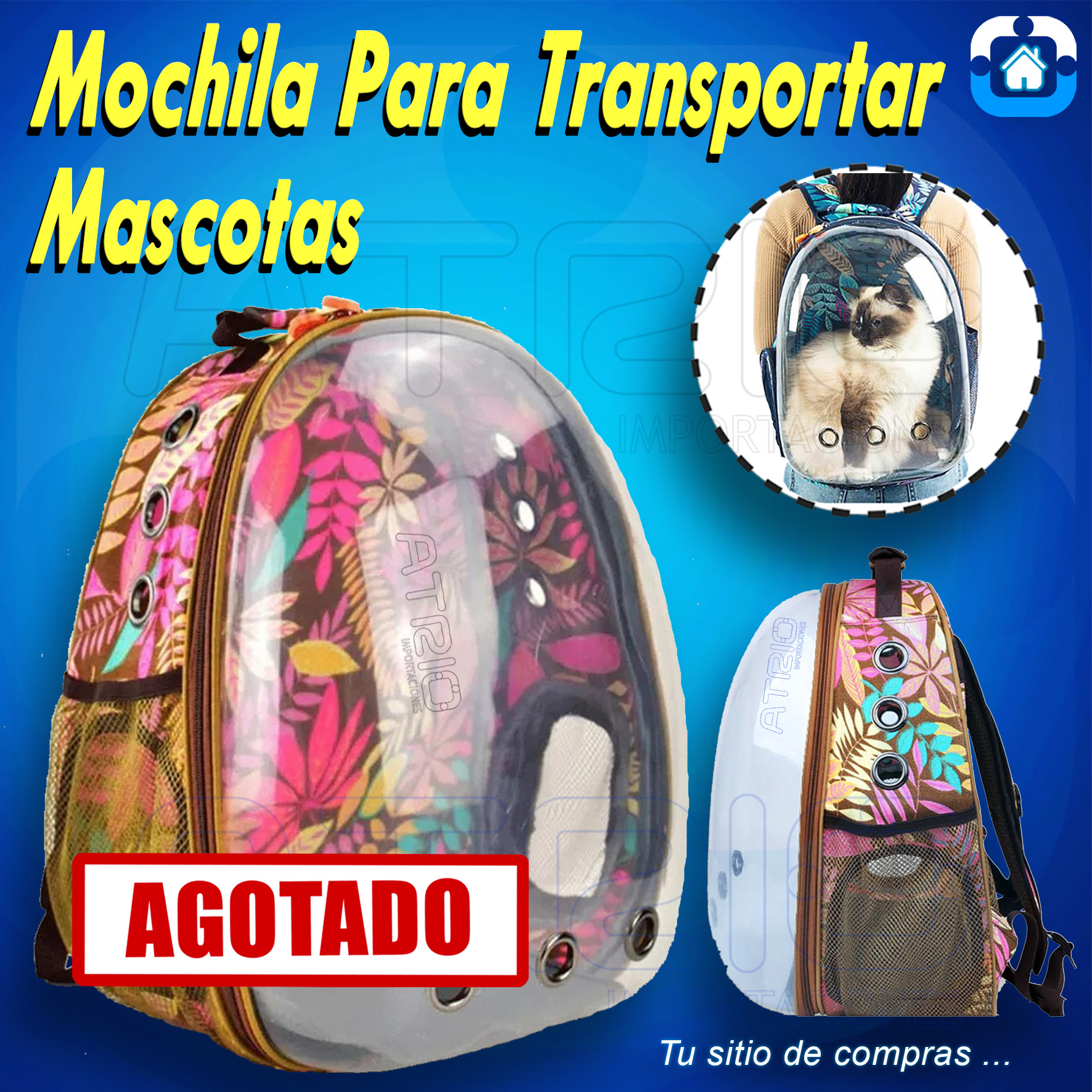 MOCHILA PARA TRANSPORTAR MASCOTAS