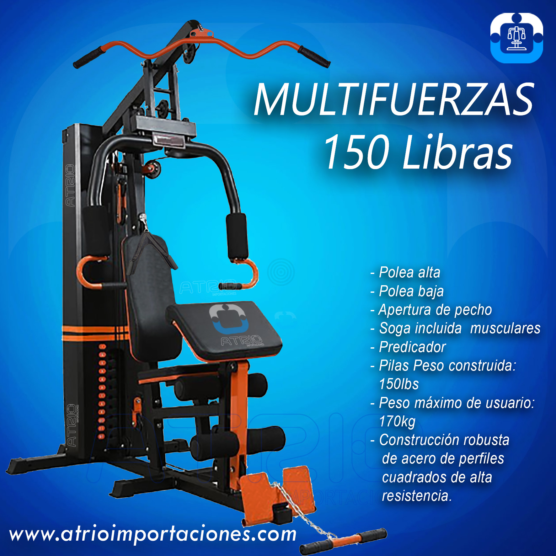 MULTIFUERZA 150 LIBRAS ATRIO 3