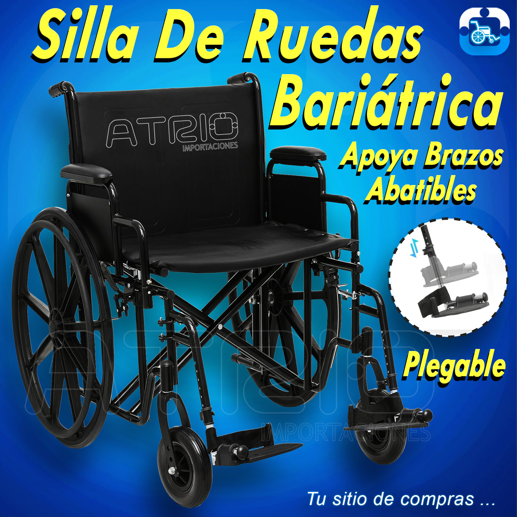 SILLA DE RUEDAS BARIATRICA