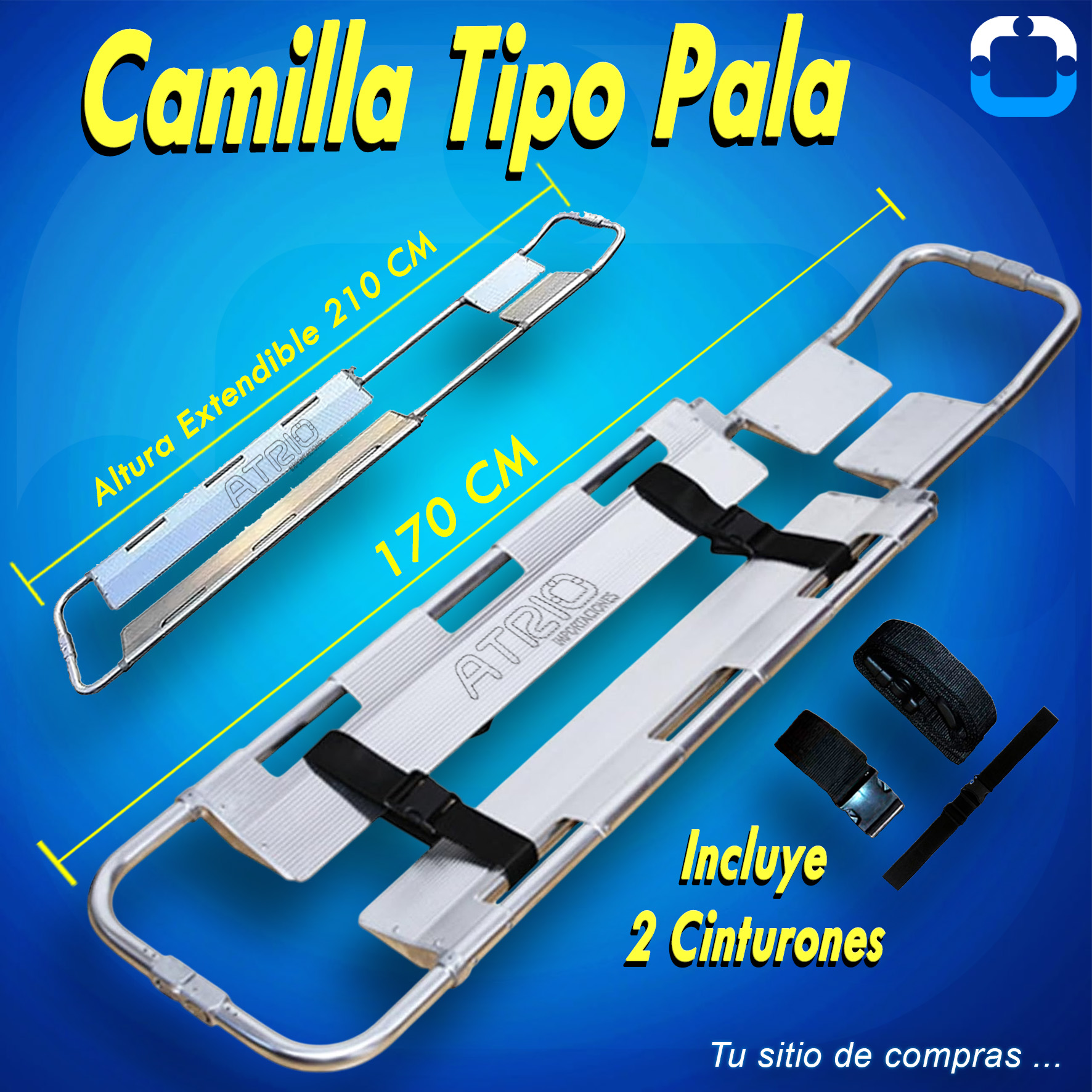 CAMILLA DE RESCATE TIPO PALA