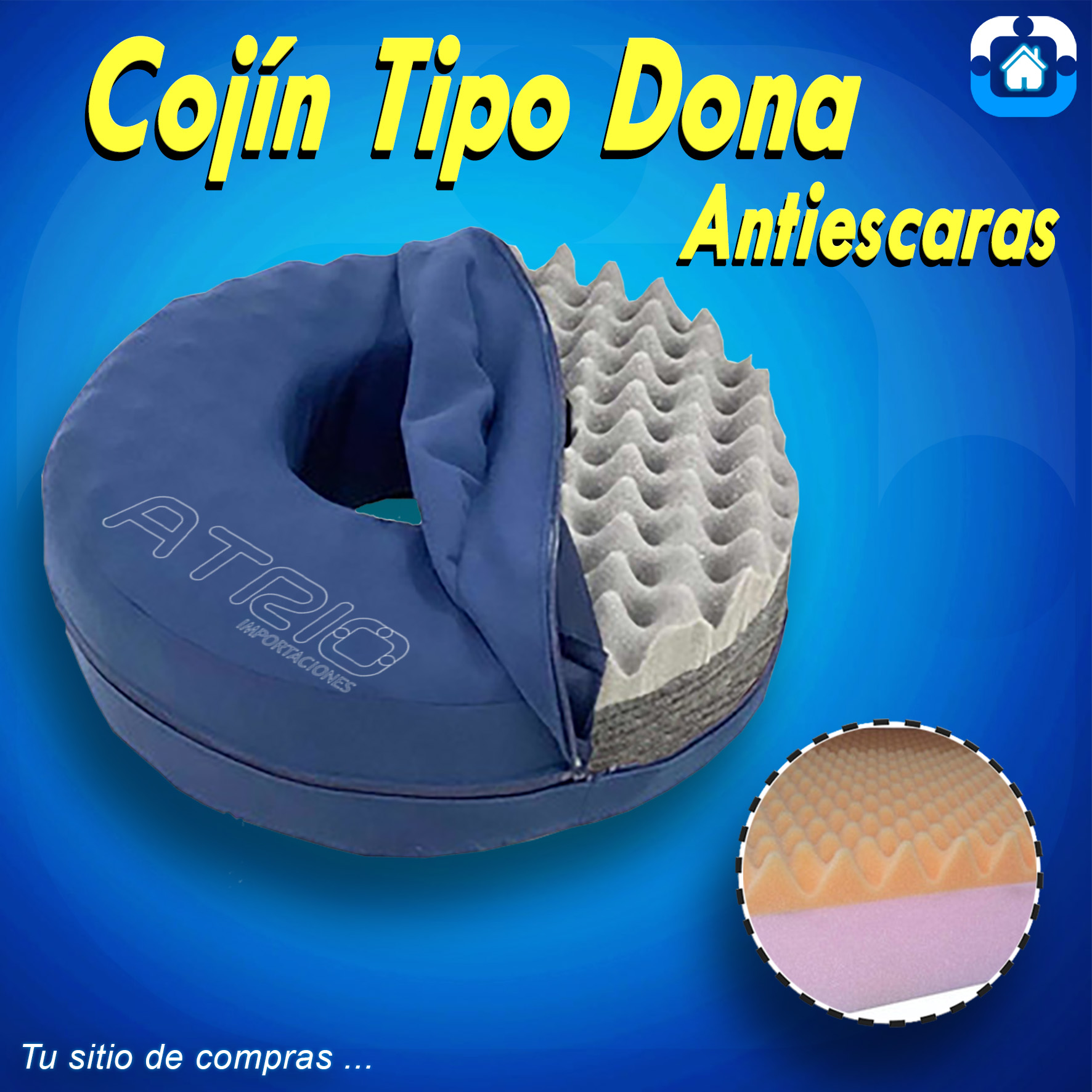 COJIN ANTIESCARAS TIPO DONA